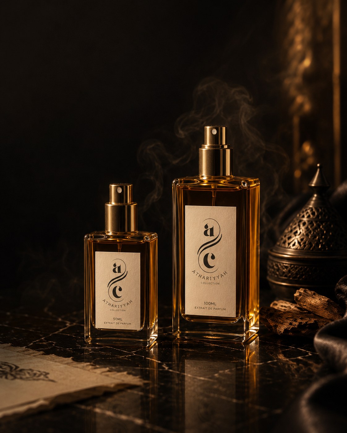 Fragrance Spray format — Athariyyah Collection